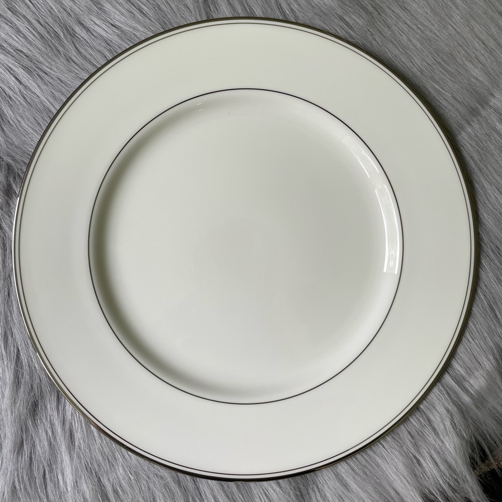 NWOT Discontinued Mikasa Gothic Platinum Dinner Plate.